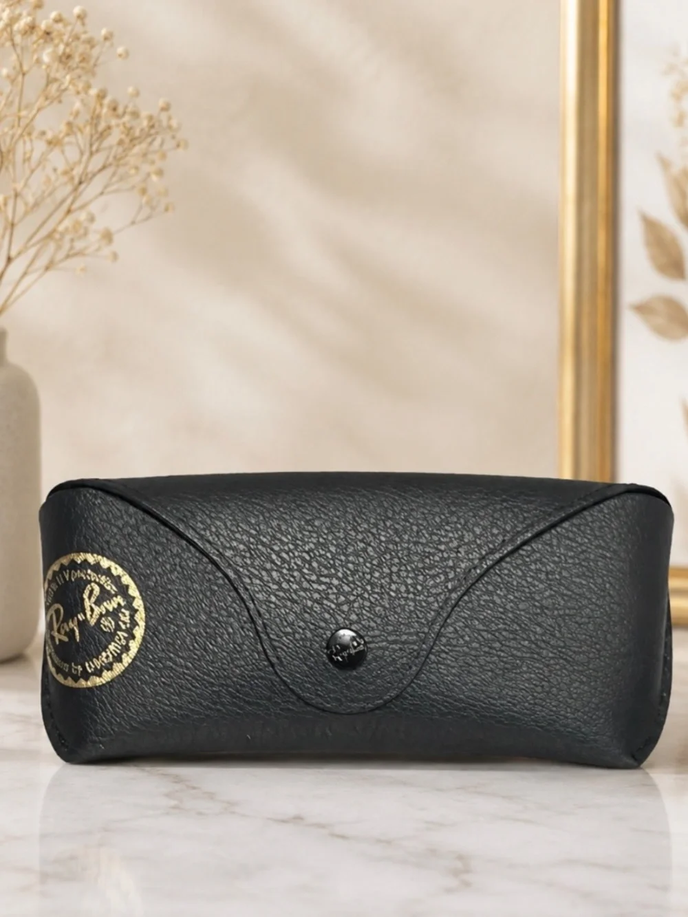 Ray-Ban Sunglasses Black Case with Cleaning Cloth